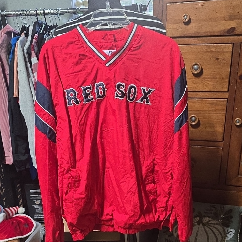 Red Windbreaker Jacket Vintage